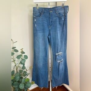 Sincerely Jules Women’s Distressed Flare Denim Jeans Size 11